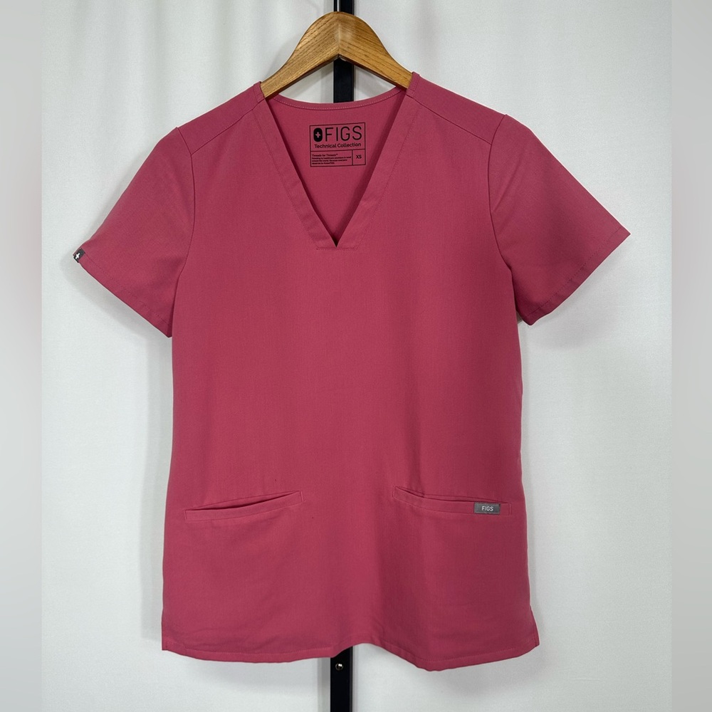 FIGS Technical Collection Scrub Double Front Pocket- Size XS - Mauve